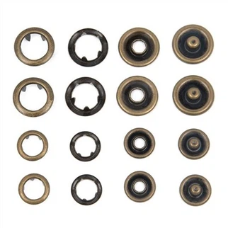 Fechos de pressão de anel de pino de metal