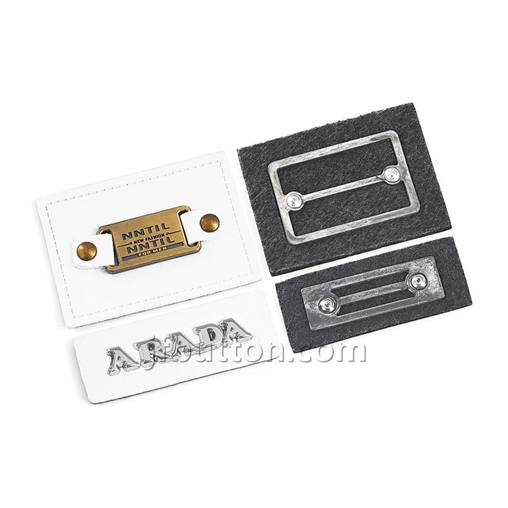 Faux Leather Clothing Labels