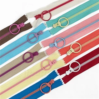 #3 zíper de plástico moldado para roupa