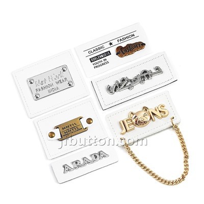 Tags de couro para itens de crochê