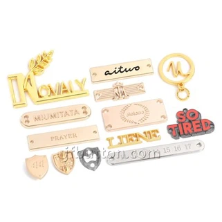 Etiquetas de roupas de metal personalizadas