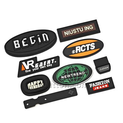 Patch de silicone personalizado para roupas