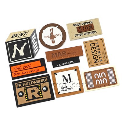 Etiquetas personalizadas para camisas de tecido com gola