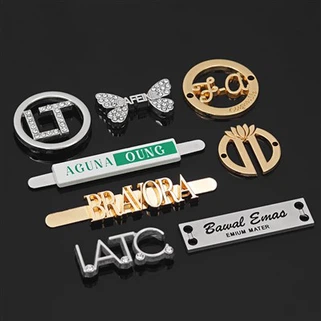 Placas de etiqueta de latão para bolsa