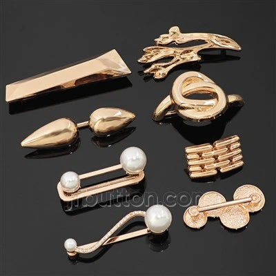 Guarnições decorativas de metal para vestido