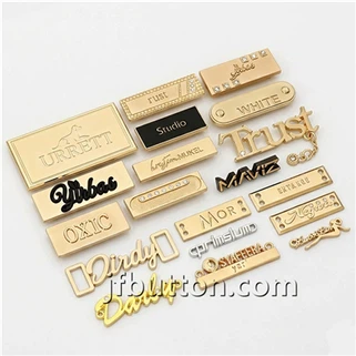 Etiquetas pequenas para roupas de metal