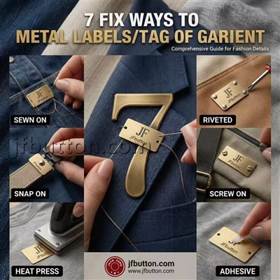 7 maneiras de consertar etiquetas/etiquetas de metal em roupas