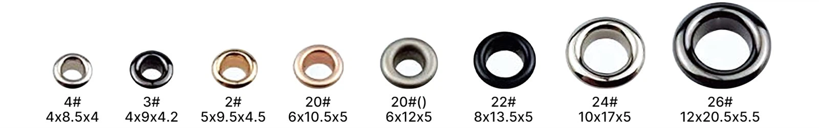 eyelet size eyelet size