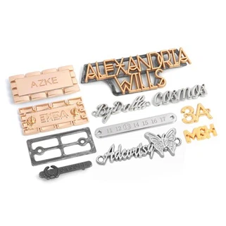 Placas de logotipo da bolsa