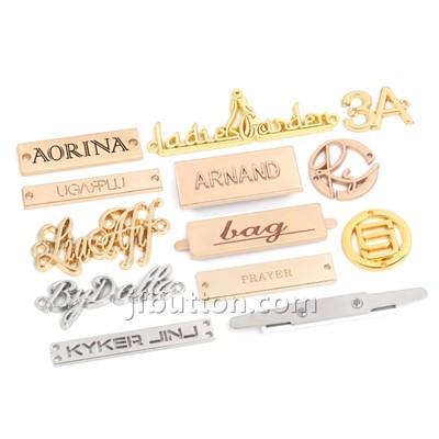 Etiquetas de metal para roupas