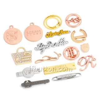 Placas metálicas para roupas